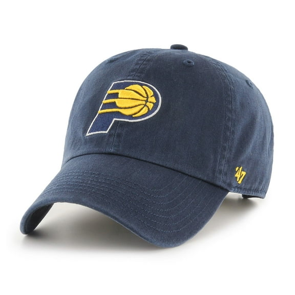 Men's '47  Navy Indiana Pacers Core Logo Clean Up Adjustable Hat