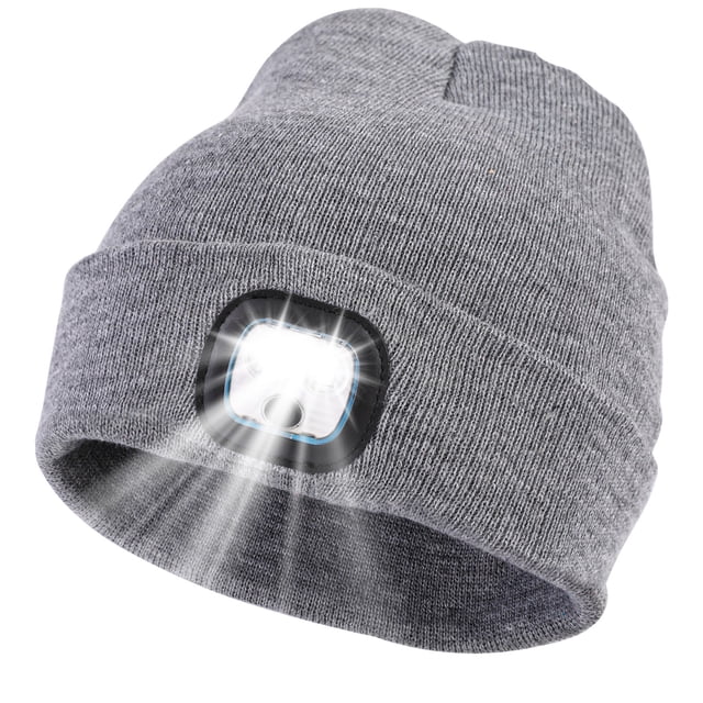 3 uds Unisex USB recargable manos libres LED faro gorra de punto de invierno sombrero con luz nocturna linterna mujeres hombres regalos