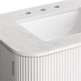 thumbnail image 3 of Pemberly Row 30" Wall-Mount Bathroom Vanity with Marble Sink in Ivory, 3 of 11
