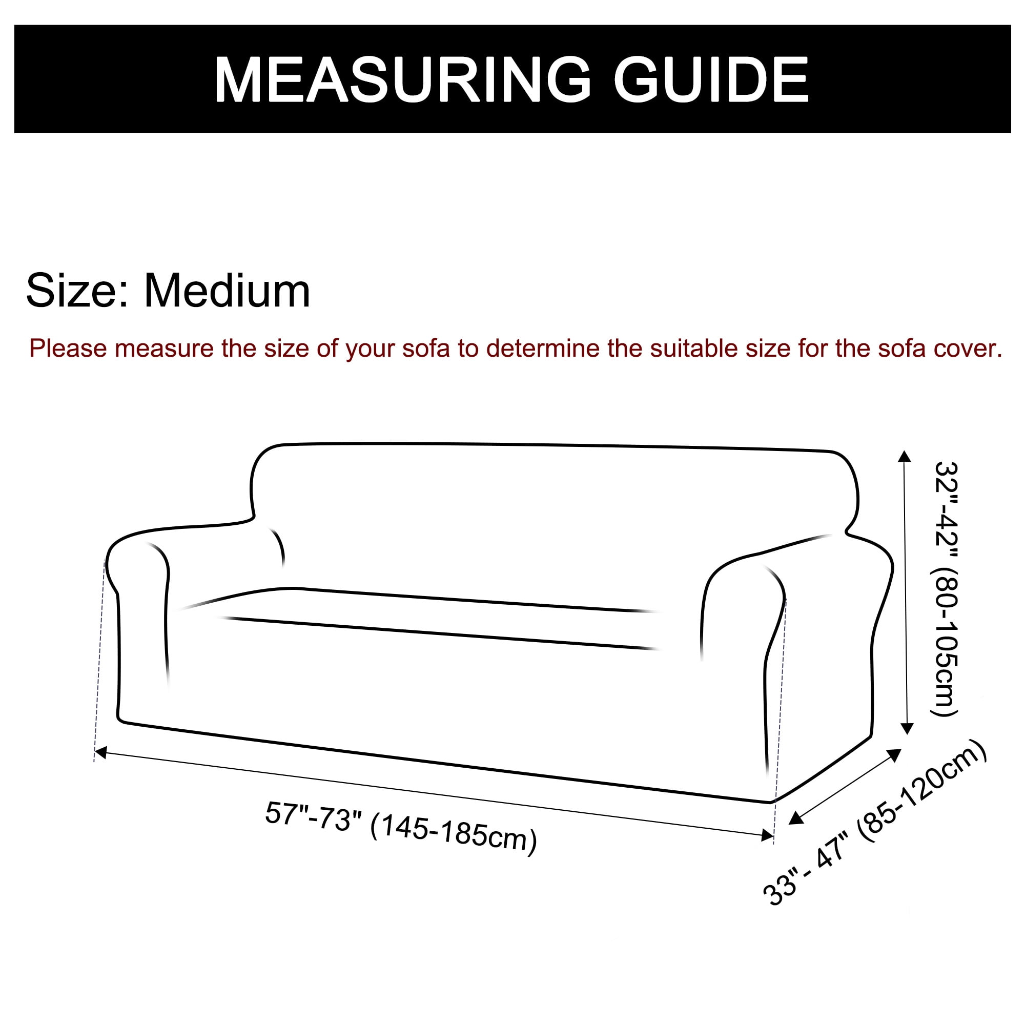 Unique Bargains Solid 1/2/3 Seater Sofa Cover Stretch Couch Slipcover Wine