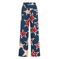 thumbnail image 5 of Women's Baggy Pants Casual Fashion Printed Y10k Drawstring Elastic Waisted Straight Wide Leg Loose Lounge Pant (L, Red), 5 of 6