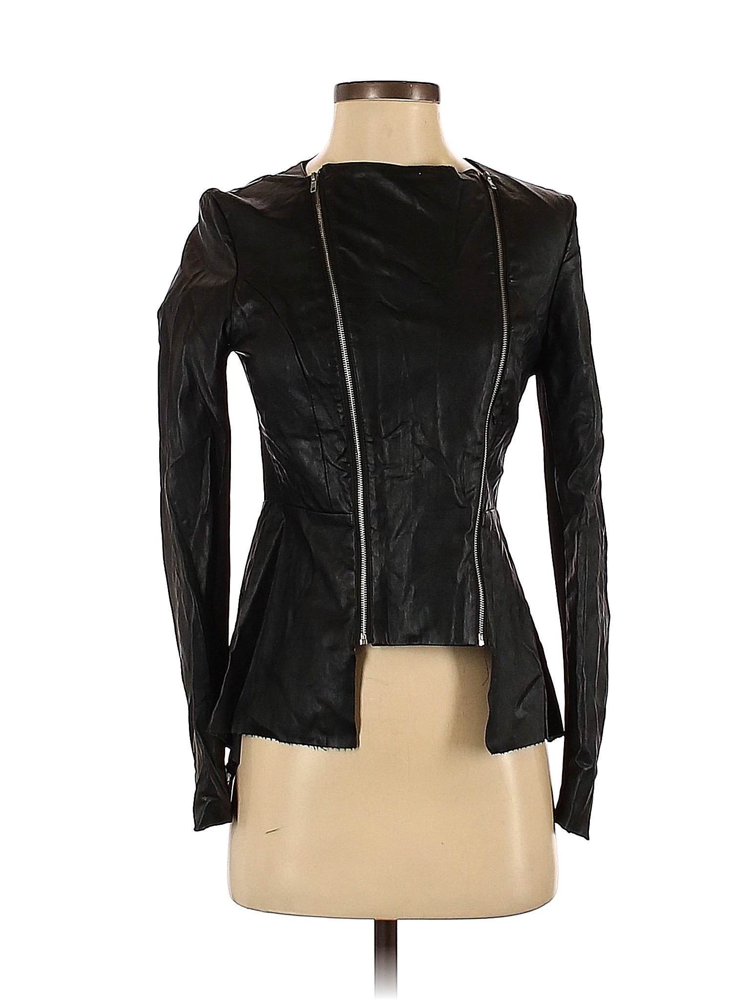 Size XS Faux Leather Jacket - Walmart 