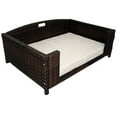 thumbnail image 6 of Iconic Pet Rectangular Elevated Rattan/ Wicker Pet Furniture for Dogs / Cats, 6 of 9