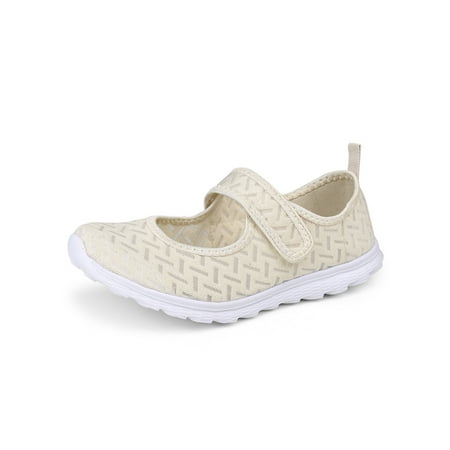 

Ritualay Ladies Flats Soft Sole Casual Walking Shoe Breathable Flat Shoes Lightweight Comfort Loafers Shopping Daily Magic Tape Beige 5