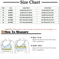 thumbnail image 3 of ATOYSOY 2 Pack Everyday Bra for Women Ruched Solid Color Underwear Push Up Bralette Workout Teens Breathable Comfort Bra Embroidered Wirefree Multi-color 42, 3 of 3
