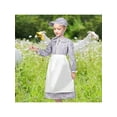 thumbnail image 2 of Girls Dress 3 Piece Set Pinafore Hat Colonial Party Floral Vintage 8 Years, 2 of 9