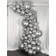 thumbnail image 5 of Conjunto de 10 globos de plata de metal de cromo de 18 pulgadas KIRIKOU grandes globos redondos de látex grueso de helio para la decoración de la fiesta de graduación de la boda de cumpleaños, 5 of 5