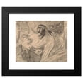thumbnail image 2 of Stanisław Wyspiański 14x12 Black Modern Framed Museum Art Print Titled - "Agamemnon is Created on Achilles and Menelaos." Illustration for 'Iliad' Homer (1897), 2 of 5