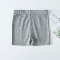 thumbnail image 2 of Kids Girls Dance Shorts Solid Color Breathable Bike Shorts Grey 4-5 Years, 2 of 4