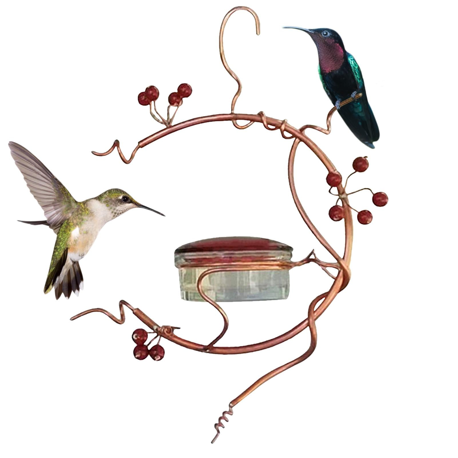 Squirrelproof hanging hummingbird feeder Outdoor metal hook bird