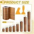 thumbnail image 2 of Uxcell Wood Grain Repair Tape, 4" x 33' Self Adhesive Realistic Wood Tape with Scraper Durable Repair Patch for Furniture Floor Window Door Table DIY Home Decor, Ash-Tone Grain, 2 of 7