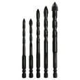 thumbnail image 2 of Four-Flute Sawtooth Eccentric Drill Bit Professional Carpentry Tools For Glass Ceramic Concrete Brick Metal Drill Bit Set - A, 2 of 7