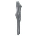 thumbnail image 5 of Conjunto de entrenamiento de 2 piezas para mujer: top corto de manga larga y pantalones de yoga con vuelta, conjunto de fitness a juego, 5 of 5
