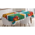 thumbnail image 1 of Ambesonne Tablecloth Rectangular Table Cover, Fisherman Caricature, 60"x84", Multicolor, 1 of 3