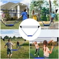 thumbnail image 4 of Portable Badminton Net Set with Storage Base, Folding Volleyball Badminton Net with 2 Badminton Rackets 2 Shuttlecocks Griptape 10x5 ft Net, Easy Setup for Beach Backyard Combo Set, 4 of 6