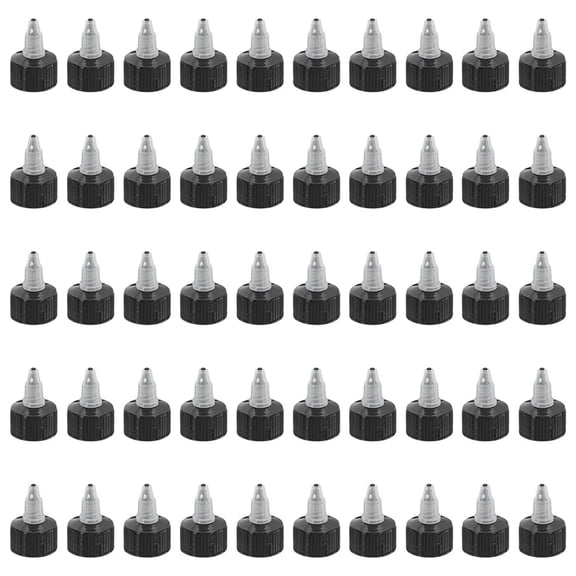 Twist Bottle Caps, 50Pcs 24-410 Squeeze Bottle Cap Replacement Caps for Water Glue Dispensing Bottles Dispensing Caps