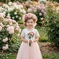 thumbnail image 3 of 2Bunnies Girls' 2T-10Y Scalloped Lace Top Tulle Flower Girl Dress, 3 of 4