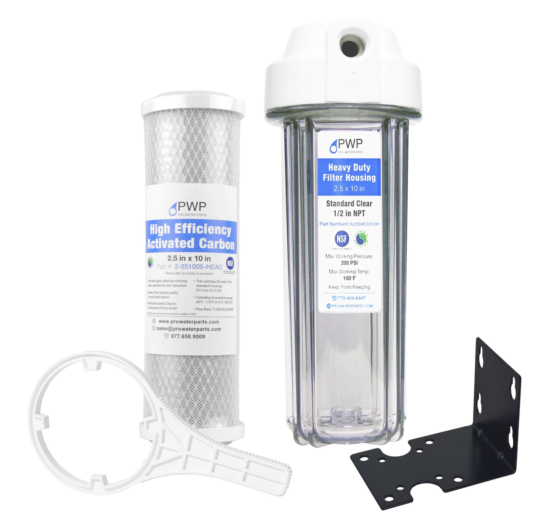 Clear RV Filter Housing with High Efficiency Activated Carbon Filter 2