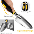thumbnail image 4 of Garden Tools Set 5 Piece Floral Heavy Duty Gardening Tools with Pruning Shears / Hand Trowel / Transplanter / Hand Rake / Gardening Gloves, Delicate Garden Gift, 4 of 7