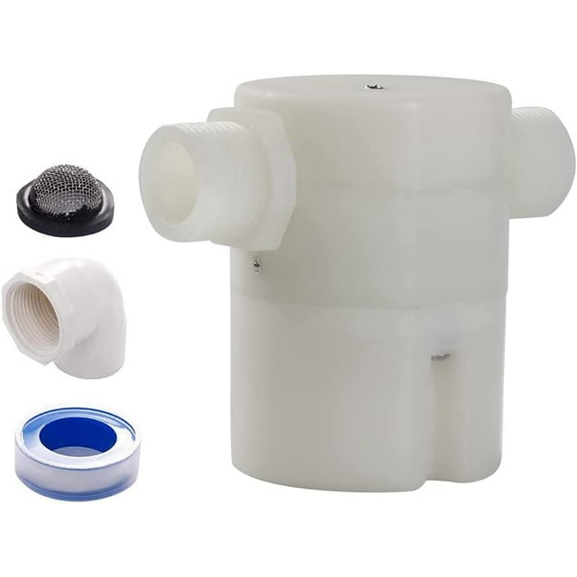 La válvula de flotador de 3/4 ", la caja de control de nivel de agua es una versión mejorada de la válvula de flotador tradicional, utilizada en piscinas, tanques de ganado, acuicultura, acuarios JFHHH pequeña