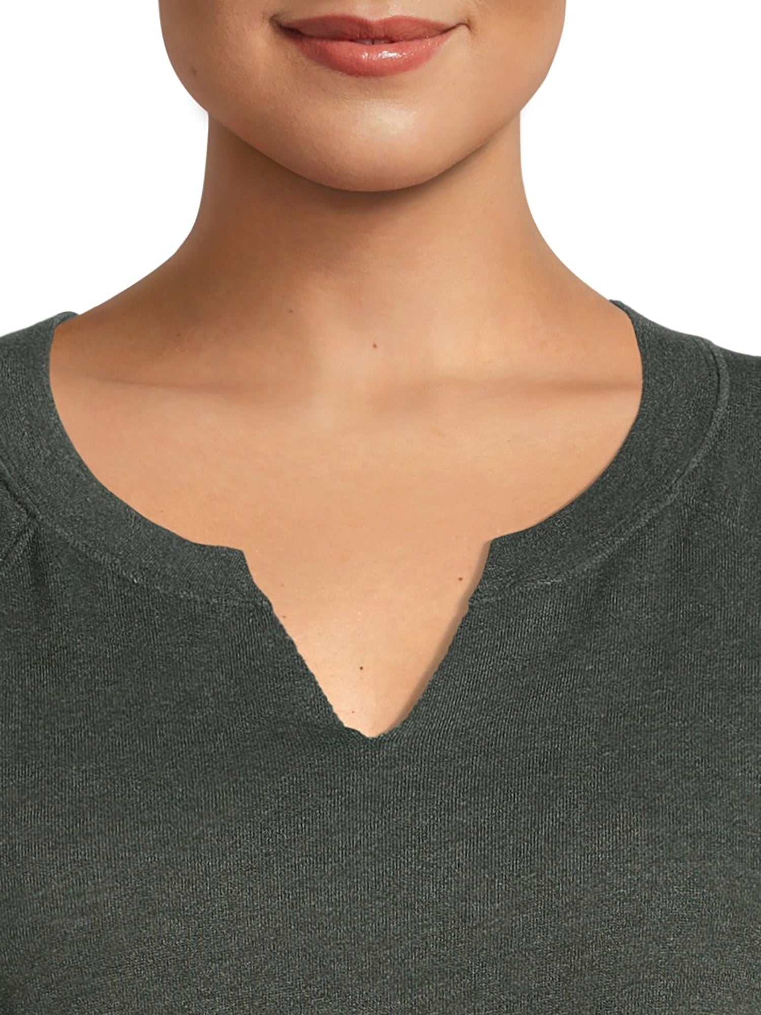 Terra & Sky Women's Plus Size French Terry Sweatshirt