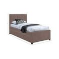 thumbnail image 3 of Meridian Furniture Hudson Brown Vegan Leather Twin Trundle Bed, 3 of 9