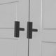 thumbnail image 4 of WASHWEPE 1Jgo Pomo Metálico Negro Para Armarios Y Muebles Con Elegante Y Resistente, 4 of 8