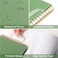 thumbnail image 2 of xianyou-Top Spiral Notebook, Steno Pads College Ruled, 160 Pages Top Bound Notebook, 6 × 8 Steno Pads Left-Handed Notebooks for Work School Office Business, Green, 2 of 4