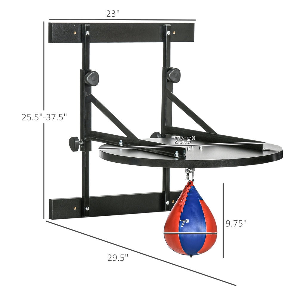 Resenkos Adjustable Speed Bag Platform, Wall Mounted Speed Bags for Boxing, with 360-Degree Swivel and 10'' Speedbag