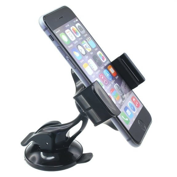Windshield Car Mount for Samsung Galaxy S24 FE - Holder Glass Cradle Swivel Dock for Galaxy S24 FE