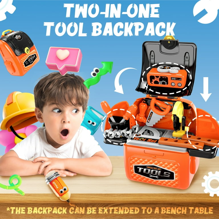 BINDE-BOY フライタイイングツール コンパクト ドイツ製 YCFUN Kids Tool Set Kids Bench Tool Backpack Pretend Play