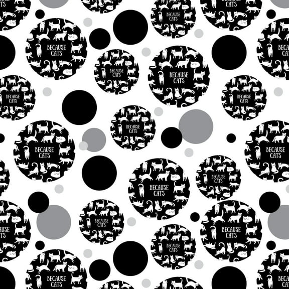 Because Cats Funny Kitties Lounging Around Premium Gift Wrap Wrapping Paper Roll