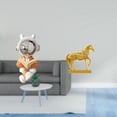 thumbnail image 2 of Estatua de astronauta,Estatua de astronauta,figura espacial,adorno,Figura decorativa de resina para escritorio,escultura decorativa para el hogar,Estatuas de caballos,Estatuas de caballos, 2 of 8