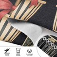 thumbnail image 6 of Yayeee Runner Rug for Bedroom 2'x6' Machine Washable Hallway Non Slip Mat, Beige Striped Trees, 6 of 8