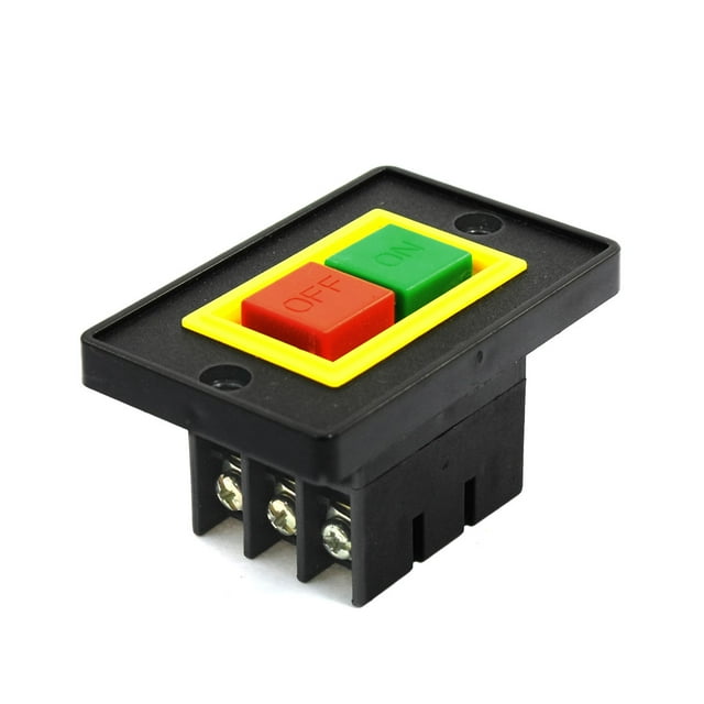 Interruptor de botón eléctrico rojo verde ON/OFF 2KW AC 380V