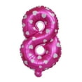 thumbnail image 2 of 1 globo de aluminio con números y letras, color rosa y azul, para decoración de cumpleaños y aniversario, de 32 pulgadas., 2 of 7