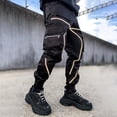 thumbnail image 1 of Salopette Décontractée pour Homme à Poches, Coupe Droite Ample, Pantalon de Course Extérieur, 1 of 6