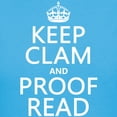 thumbnail image 3 of CafePress - Keep Calm And Proof Read (Clam) T Shirt - Women's Traditional Fit Dark T-Shirt, 3 of 4