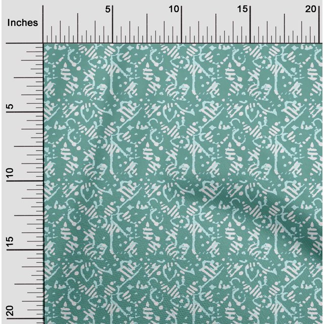 oneOone Tissu en Coton à Motifs Abstraits pour Couture, Largeur 56 Pouces