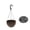 Coffee, variant on Self Watering Hanging Planter with Drainage Layer, Plastic Suspended Flower Pot for Succulents Pothos, Built-in Water Reservoir for Easy Indoor Outdoor Home Decor