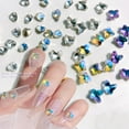 thumbnail image 1 of dianhelloya 10Pcs Nail Ornaments Creative Shape Vivid Color Faux Crystal 3D Effect Heart Nail Art Decors Nail Charms 4, 1 of 8