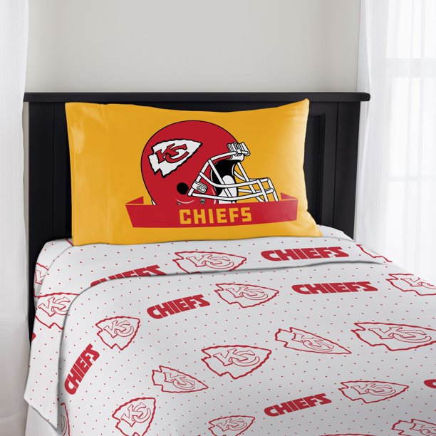 NFL Kansas City Chiefs “Monument” Twin Sheet Set