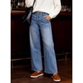 thumbnail image 4 of EMMIOL Women's Baggy Boyfriend Jeans Y2K Trendy Stretchy Mid Rise Wide Leg Loose Fit High Waisted, 4 of 6
