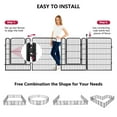 thumbnail image 6 of Jhsomdr Dog Playpen Outdoor, 16 Panels 40" Height Metal Dog Fence Puppy Playpen with Doors for Large/Medium/Small Dogs, Indoor Pet Fence Exercise Pen for RV, Camping, Yard, 6 of 9