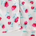 thumbnail image 6 of VNKIDY Valentine's Day Girls Baby Flower Prints Homewear Set Long Sleeve Collared Buttoned Top Elastic Waisted Pants For Casual Daily Wear Adorable Outfit, 6 of 9