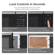BLACK+DECKER 0.9 Cu Ft Microwave Oven Countertop , 6 Auto Menus, 10 Power Levels, Digital Panel, 900W