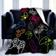 thumbnail image 1 of LHSHID Gaming Blanket Soft Flannel Gamer Video Games Merch Boys Girls Adults Gifts Home Decor for Sofa Travel 50x60in, 1 of 6