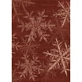 thumbnail image 2 of BERTHMEER Large Christmas Area Rug 8'X10' Christmas for Living Room Bedroom Dining Room Farmhouse Laundry Snowflake Print Washable Non-slip Rug,Red, 2 of 7