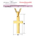thumbnail image 4 of Cruz colgante CrossSmoo04 5Pzas Oro Collar Cruz Lisa Dije 2.8x4.9cm Metal., 4 of 4