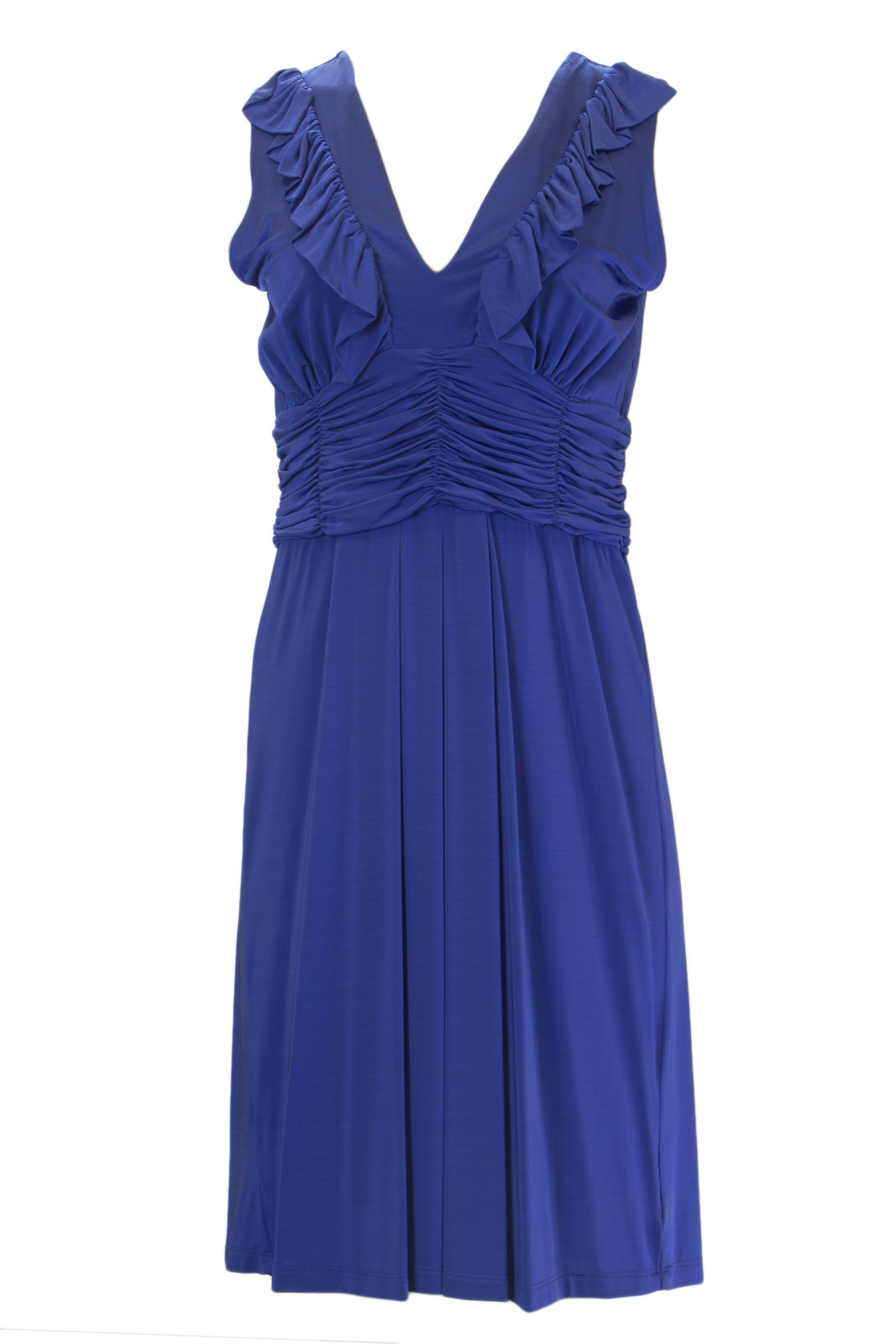 V-Neck Sleveless A-Line Dress 
